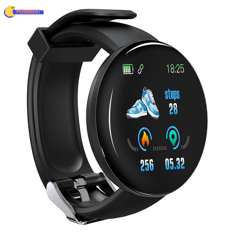 PromotionD18 Relógio Inteligente Redondo À Prova D'água Com Rastreador De Aptidão/Smartwatch Masculino Bluetooth