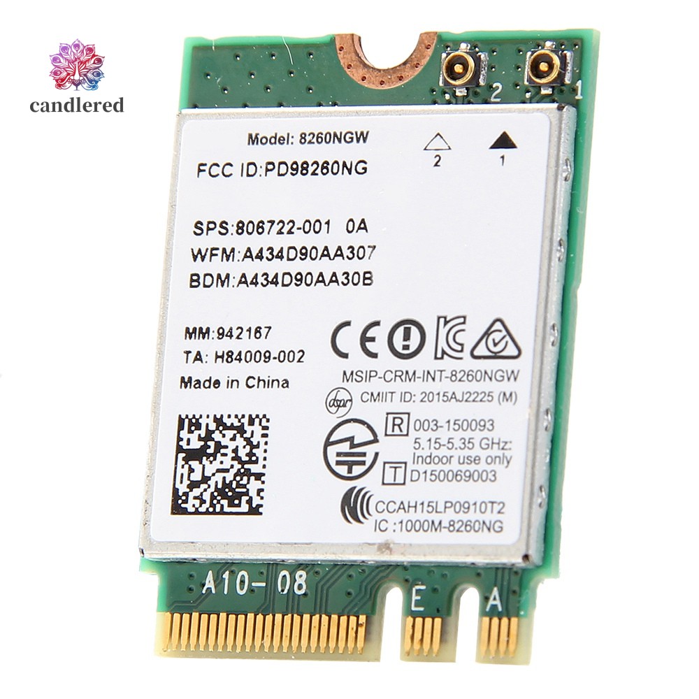 New Dual Band for Intel Wireless-AC 8260 8260NGW NGFF 2X2 WIFI | Shopee  Brasil