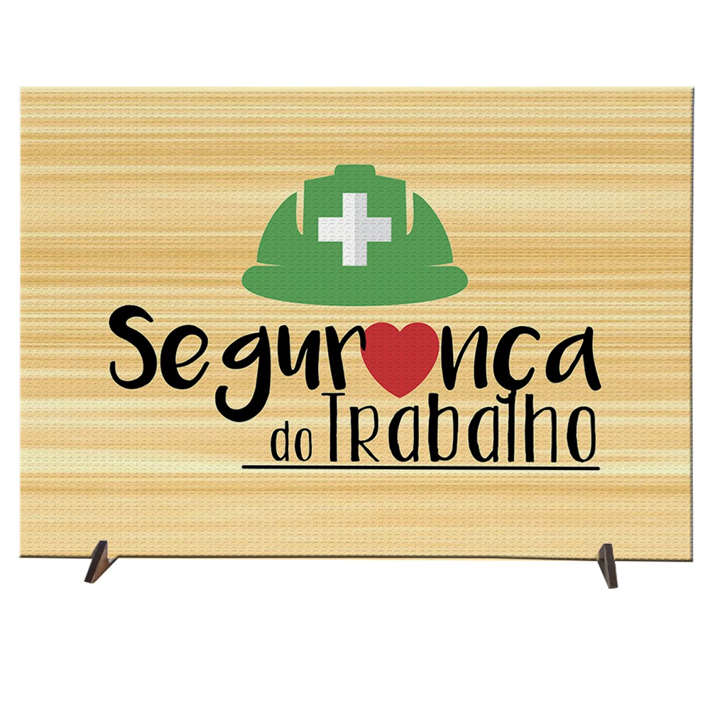 plaquinha decorativa personalizada presente segurança do trabalho enfeite para casa escritório