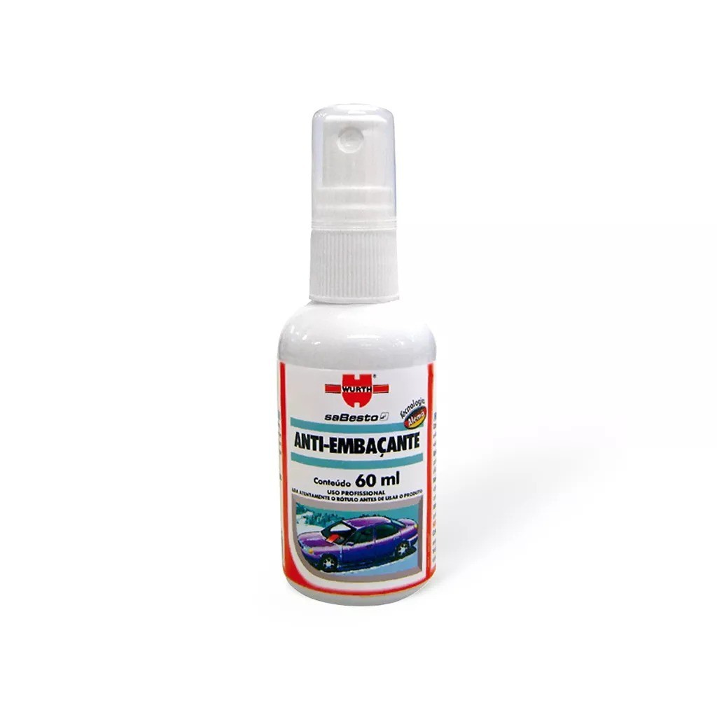 Anti Embaçante Vidro Automotivo Box Banho Espelho 60ml Wurth