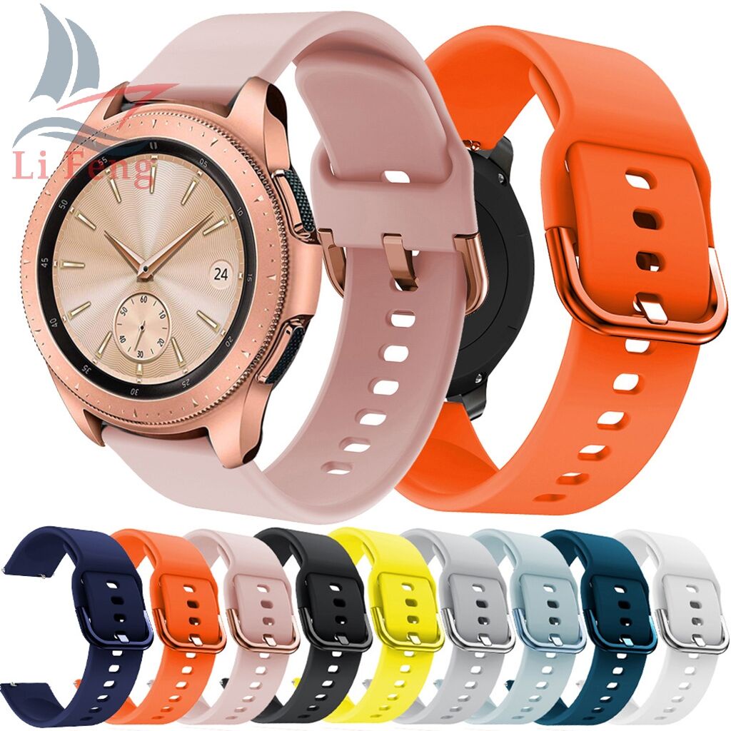 Pulseira de Silicone para Smartwatch Encaixe com fecho 20 E 22mm
