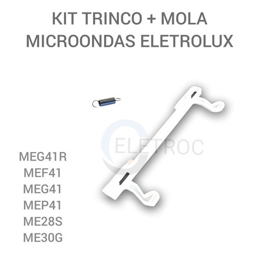 Gancho Trava Da Porta Microondas Eletrolux Mef41