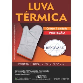 Luva Térmica Forno Fogão Cozinha Quente ROMANCE 15cm x 30cm -1 peça