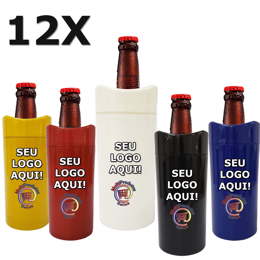 Porta Garrafa Camisinha Cerveja Litrão Personalizado 12 Unidades