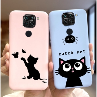 Xiaomi Redmi Note 9S 9 Case Redmi Note 9 Pro / 9Pro Max Candy Color Cute Cat Silicone Soft Cover Redmi Note9S Phone Cases Redmi Note 9 Pro 9 S