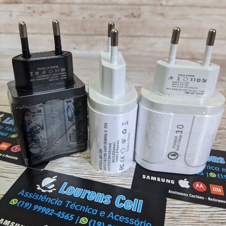 Fonte Turbo Original 3.1 Xiaomi, Samsung, Motorola, Lenovo, Outros Modelos