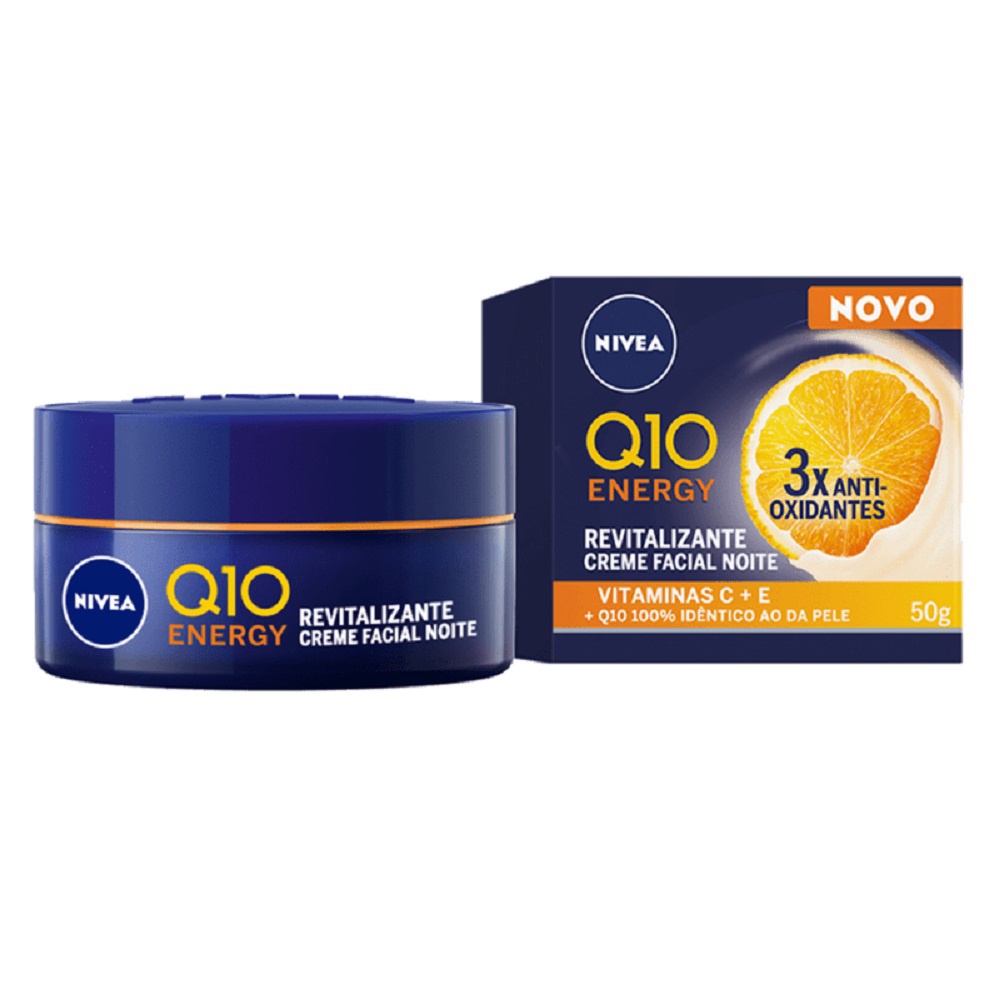 Nivea Creme Facial Q10 Noturno 50g Vitamina C Antissinais