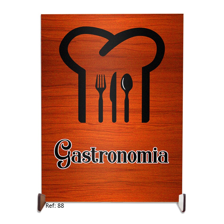 plaquinha decorativa personalizada presente de formatura gastronomia enfeite casa sala