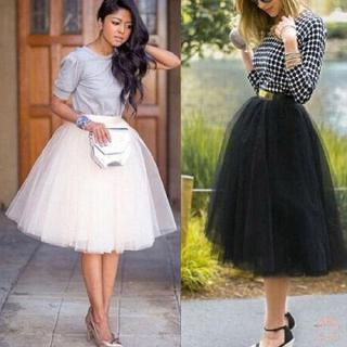 ❀ Strawberries ❀-Doce Mulheres Camadas De Tule Saia Branca Preta De Malha De Verão Gaze Vestido De Baile Saias Princesa