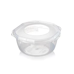Pote Organizador Redondo Médio 1,1L com Travas Nitron para Mantimentos e Alimentos