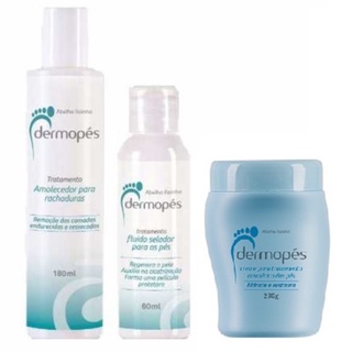 Kit Amolecedor para rachaduras de Pés + Dermopés Hidrata e Restaura 230g - Abelha Rainha