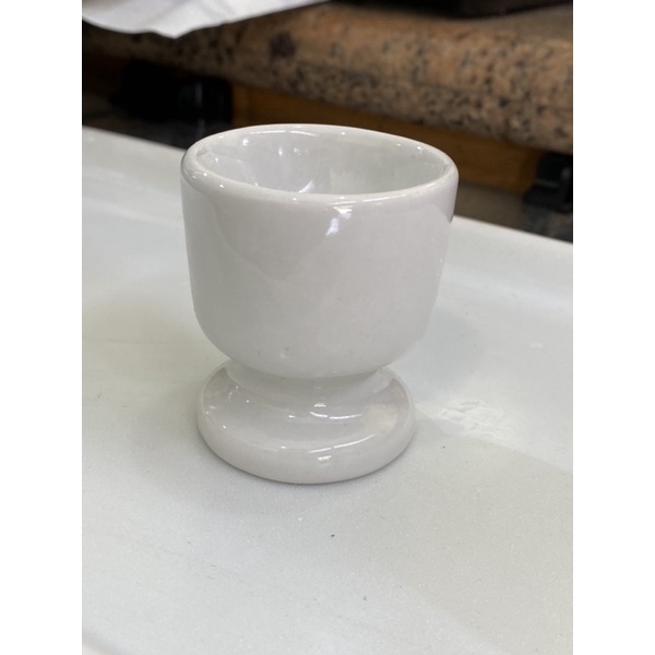 Porta ovo poche 2 unidades porcelana branca em Oferta na Shopee