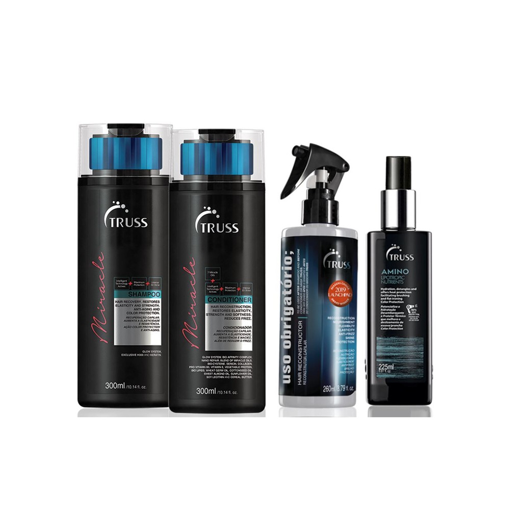 Truss Miracle Shampoo e Condicionador e Amino e Uso Obrigatório