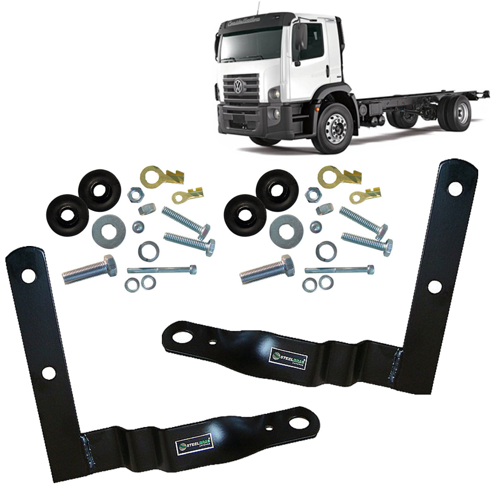 Suporte Antena Constellation Dianteiro Capô Motorista Carona + Kit de Parafusos Anti-Furto