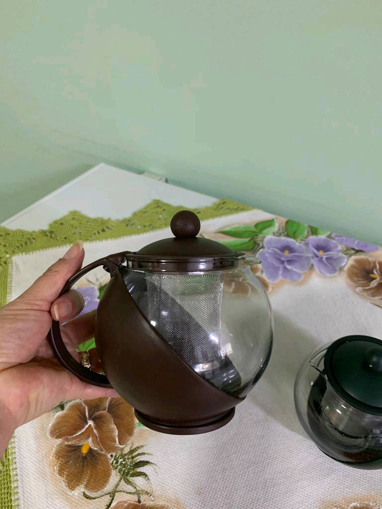 Chaleira Bule de Vidro com Infusor para Chá | Shopee Brasil