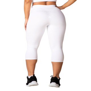 Calça Legging Capri Corsário Cintura Alta