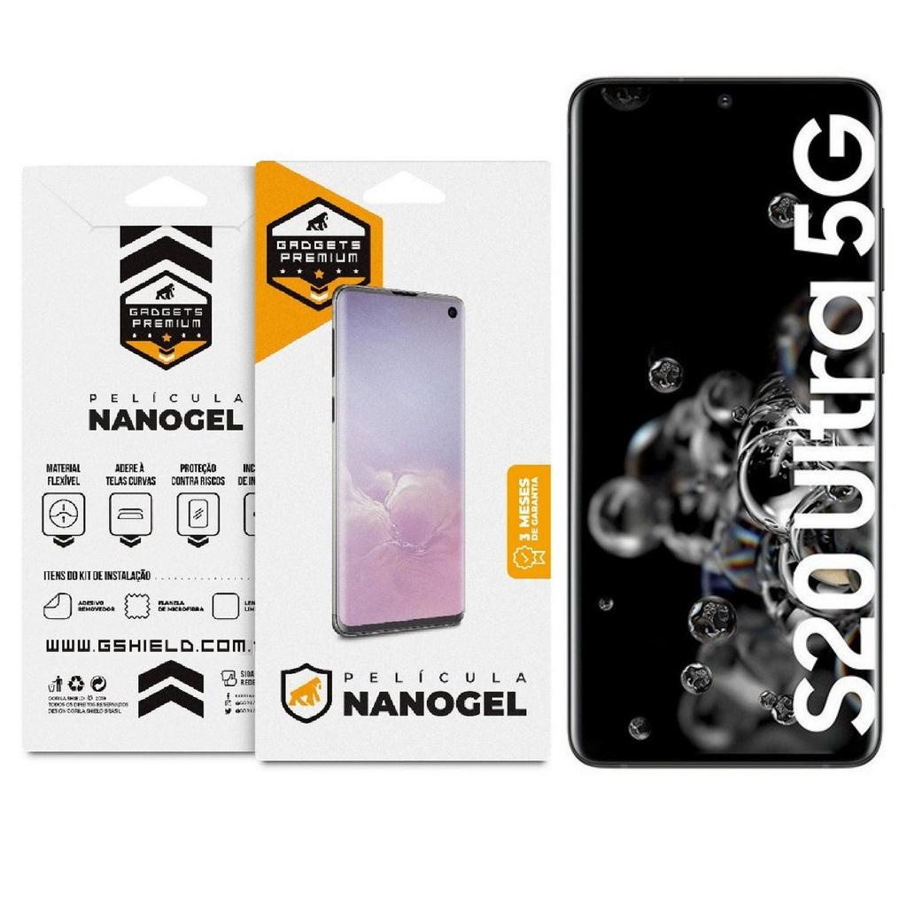 Película de Nano Gel Dupla para Samsung Galaxy S20 Ultra - Gshield em Oferta na Shopee