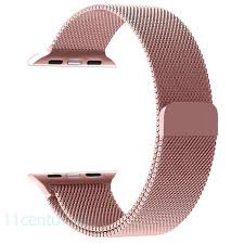 Pulseira Metal Loop Milanesa ROSA Para IWO e W26 W46 W54 42/44mm ENVIO BRASIL