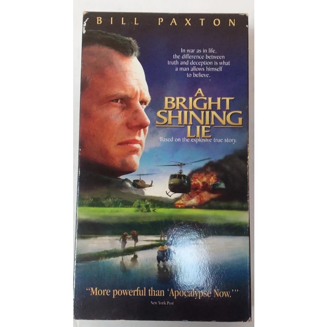 VHS - GUERRA DE MENTIRAS - A Bright Shining Lies - BILL PAXTON - 1998 - IMPORTADA USA AUDIO INGLES SEM LEGENDAS
