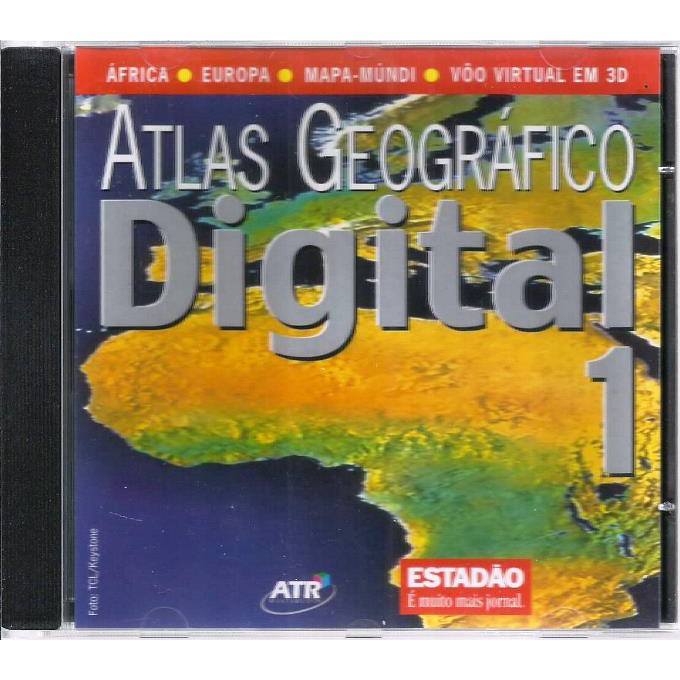 1169 Mcd- Cd Original 2005- Atlas Geográfico- Nº. 1- África Europa Mapa Mundi Vôo- Estadão- Didático