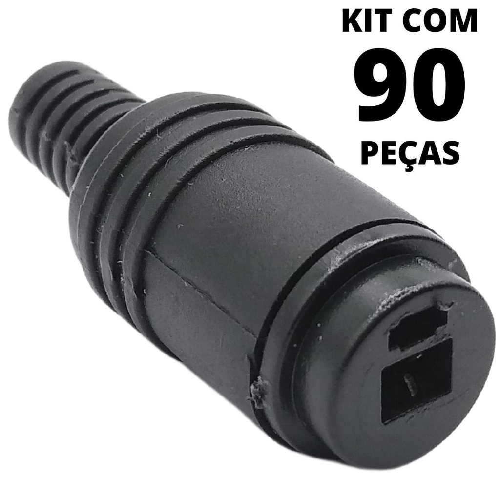 90un Conector Plug Paf Din 2 Pinos Femea Vitrola Antiga C&B Conectores