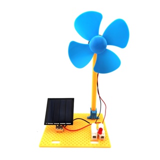 2 Em 1 Modelo De Ventilador Movido A Energia Solar E Vento Kit DIY Experimento Científico Brinquedos Para Crianças Prese em Oferta na Shopee