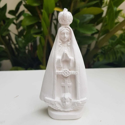 6 Nossa Senhora Aparecida 12 Cm Gesso Cru