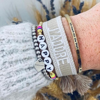 Pulseira de lona artesanal Four Seasons Matching Pulseira feminina laminada NEWS Style Gift Friend