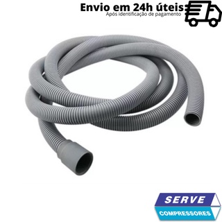 Mangueira Saída Maquina De Lavar, 2 metros, Bocal Reto, Universal, Saída De Água, Engate Flexivel em Oferta na Shopee