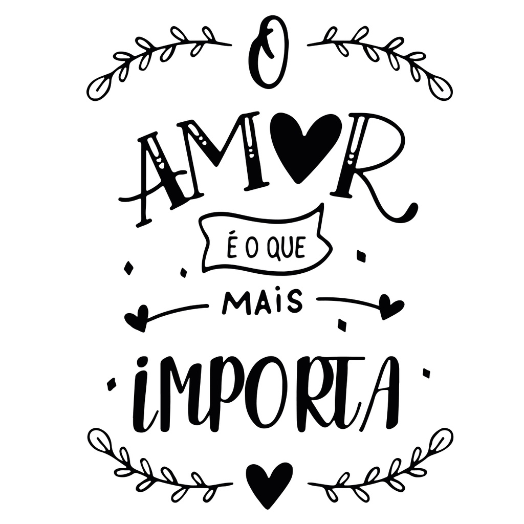 Adesivo Parede Frase O Amor É O Que Mais Importa Lettering Love Carinho |  Shopee Brasil