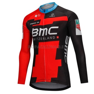 Camiseta ciclismo BMC manga longa 2022