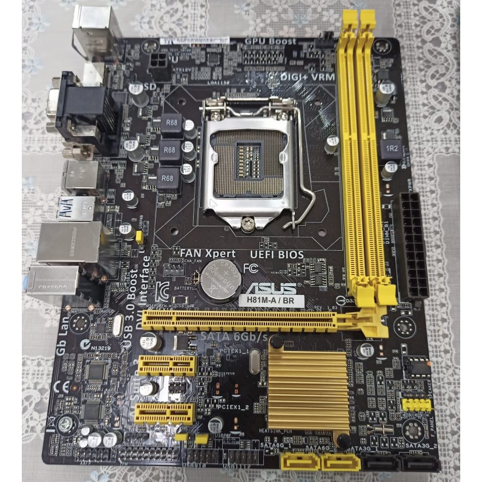Placa Mae Asus H81mc/br 1150 Ddr3 4 Geracao Pcie X16 H81 Escorrega