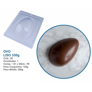 1~4 Forma BWB Com Silicone (3 partes) Para Chocolate Cód. 50 - Ovo Liso 350g. Páscoa em Oferta na Shopee