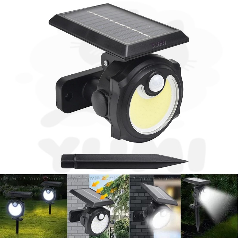 Luminária Refletor Solar Sensor Movimento Spot Balizador Jardim Espeto Ou Parede 20W em Oferta na Shopee