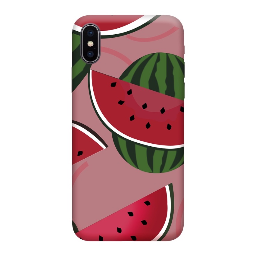 Capa Capinha Case Desenhada Melancia Apple IPhone X