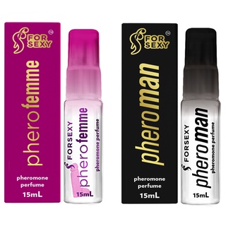 Perfume Afrodisíaco com Feromônios - Pherofemme e Pheroman - 15ml - Atração e Sedução