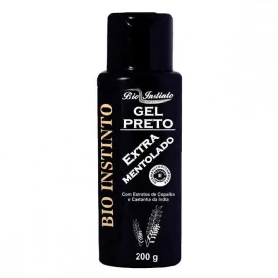 Gel Preto Extra Mentolado 200g Bio Instinto Shopee Brasil