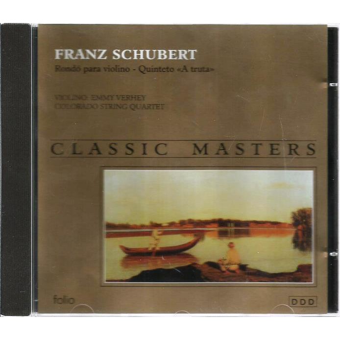 1091 Mcd- Cd Original 1997- Classic Master- Franz Schubert- Rondó para violino- Quinteto A Truta