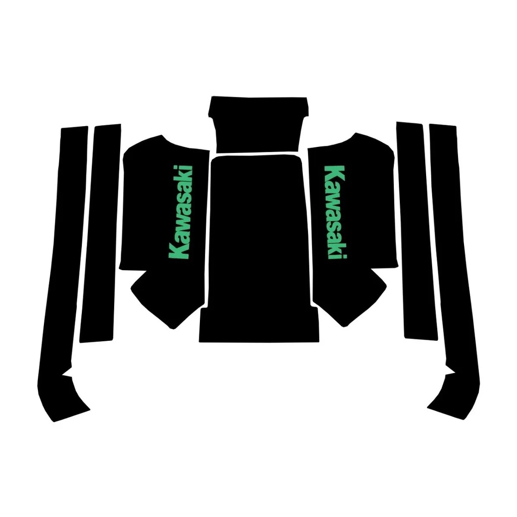 Jogo de Tapete Free-Style para Jet Ski Kawasaki 750 (Friso Reto)