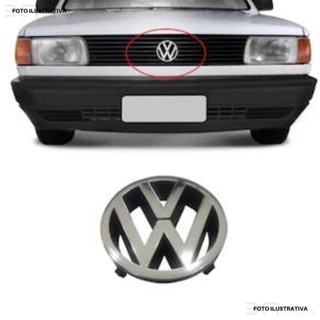 Emblema Logo Grade Volkswagen Gol Voyage Brasilia Passat 1984 1985 1986 1987 1988 1989 1990 Cromado em Oferta na Shopee