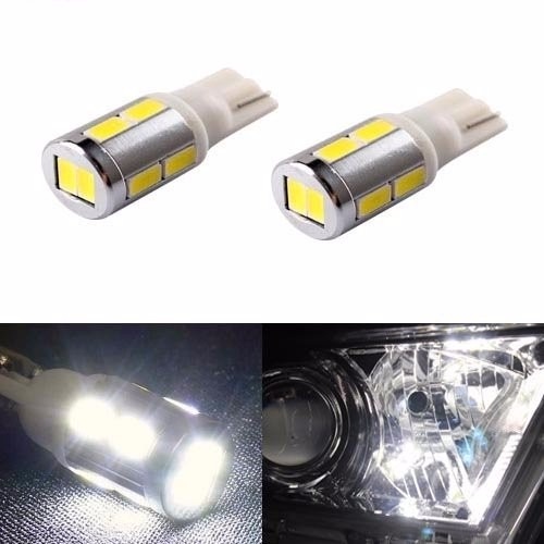 Par Lâmpadas Led T10 T15 W5w W16w 10 Led 5730 Forte Xenon
