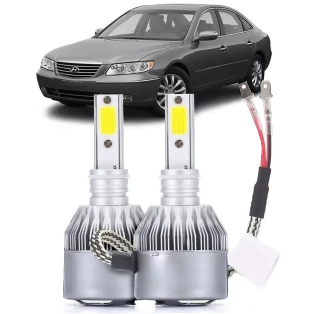 Lâmpadas Azera 2007 2008 2009 2010 2011 Super LED Farol Milha