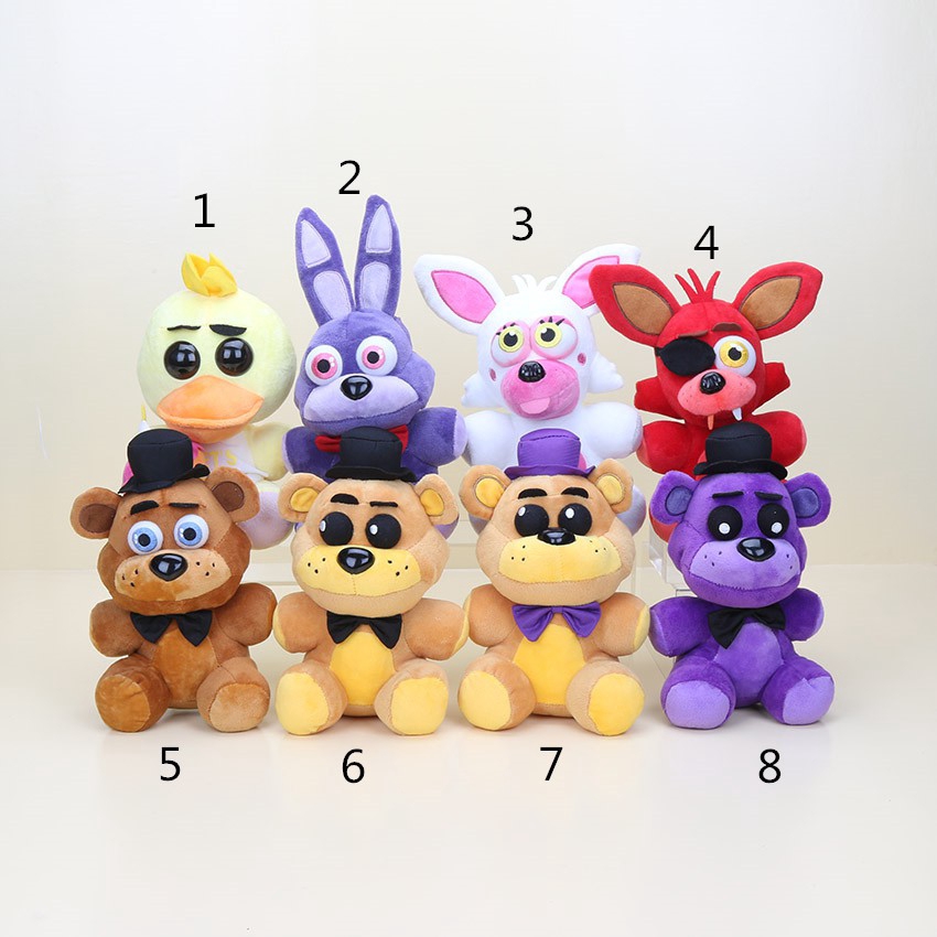 Pingente de Chaveiro de Pelúcia do Jogo Five Nights at Freddy's/FNAF 4/Bonecos Freddy / Binnie