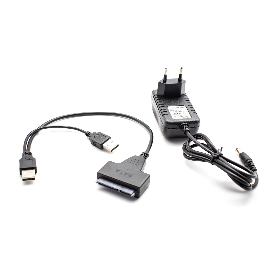 Cabo Adaptador Conversor Usb 2.0 Sata Para Hd De 2.5 E 3.5 com Fonte