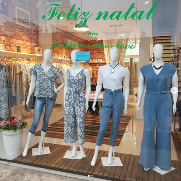 Adesivo de Vitrine Feliz Natal e próspero ano novo