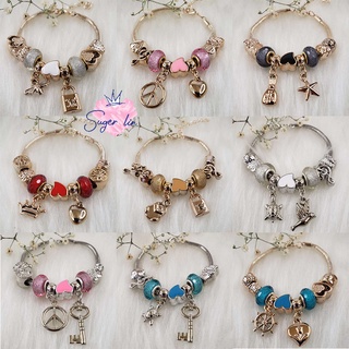 Pulseiras em formato de coruja e libélula, berloque de cristal, contas para pulseira feminina, faça você mesmo, joias para presente