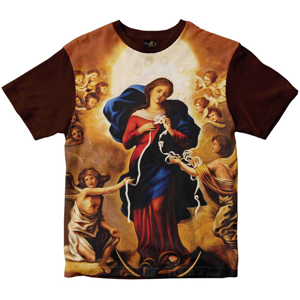 Camiseta Desatadora dos Nós Rainha do Brasil marrom