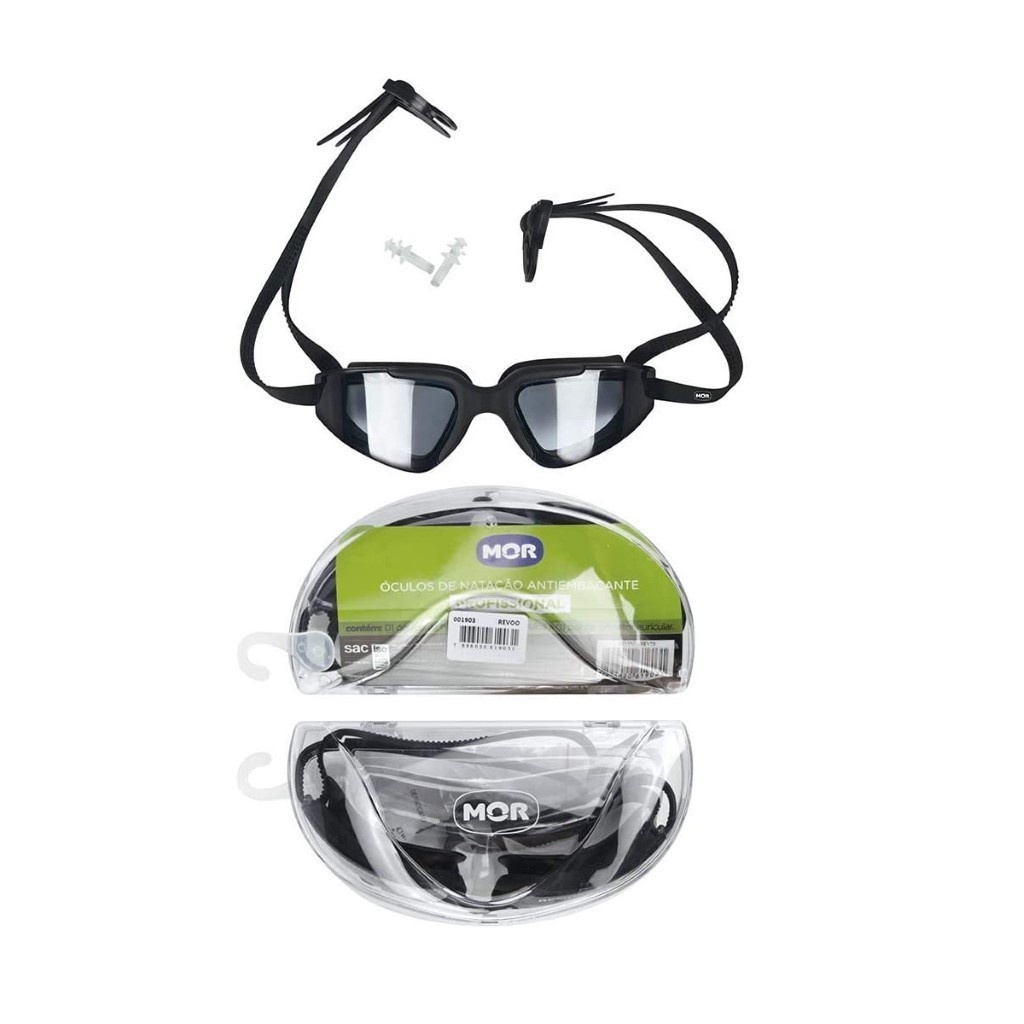 Óculos de Natação Profissional Antiembaçante 001903 Mor em Oferta na Shopee