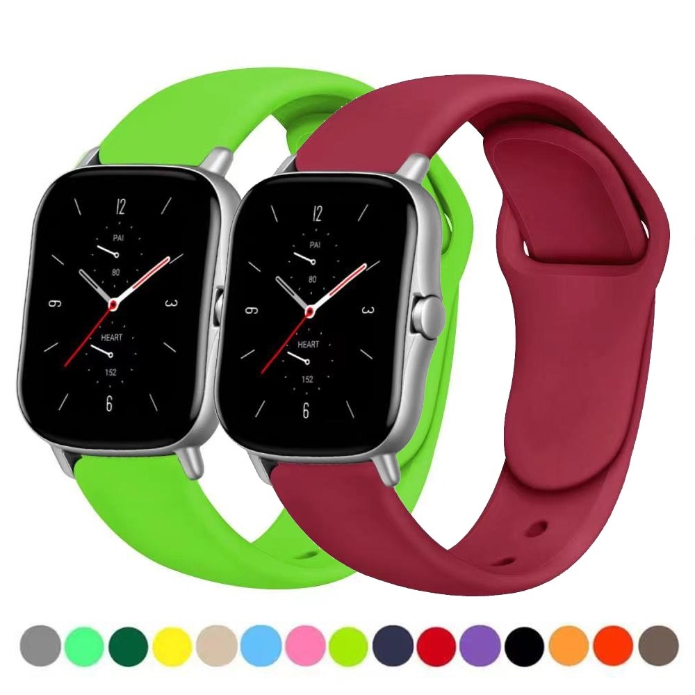 Flower Cinturino per Garmin Venu, 18mm 20mm 22mm Sport Bracciali per Amazfit Helio Active Bip, Silicone Cinturini di Ricambio per Samsung Watch (Black, 18mm