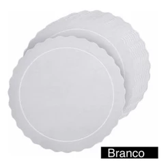 10 Cake Board 35cm BRANCO Base Para Bolo Suplat Para Confeitaria de Alta Resistência e Impermeável(CHOCO)